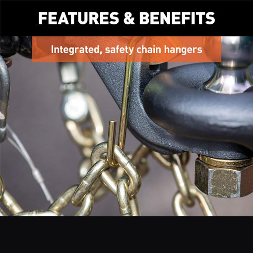 Auto-Locking 2-in Receiver Pintle & Ball Hitch Combo