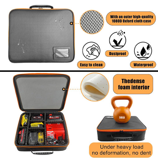 Hard Tool Battery Carrying Case