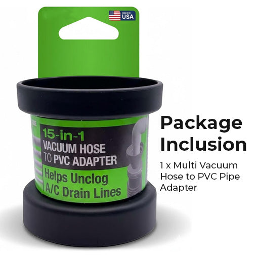 Multi Vacuum Hose to PVC Pipe Adapter