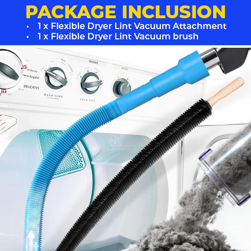 Flexible Dryer Lint Vacuum Attachment
