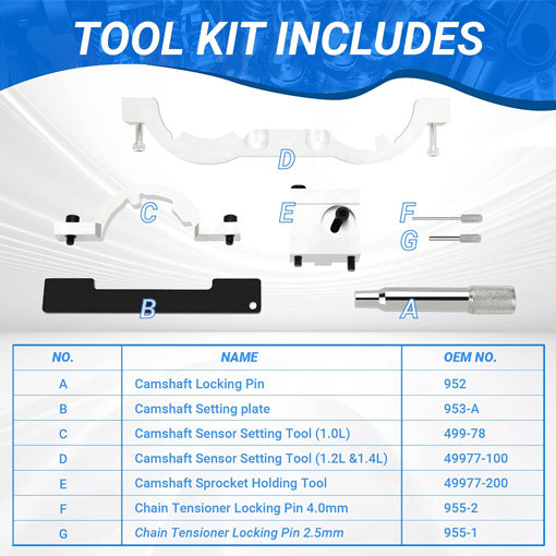 Turbo Engine Timing Tool Kit