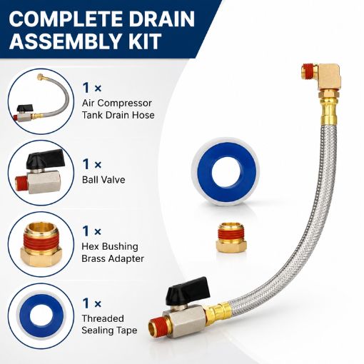 Extended Tank Drain Assembly Kit