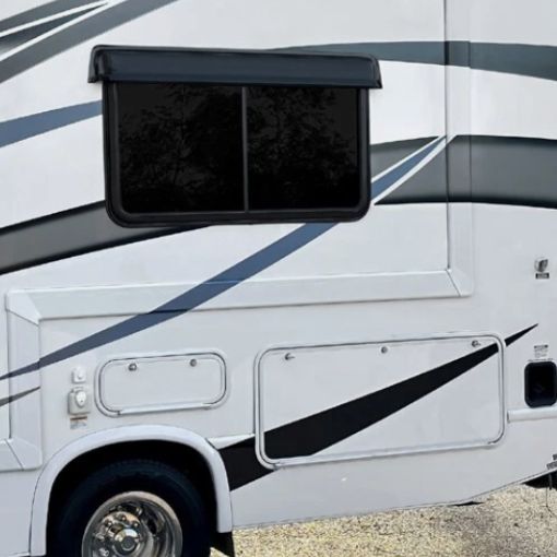 RV Window Deflector and Sun Visor