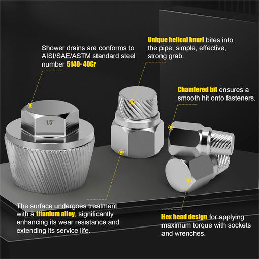 Tub Drain Extractor Set