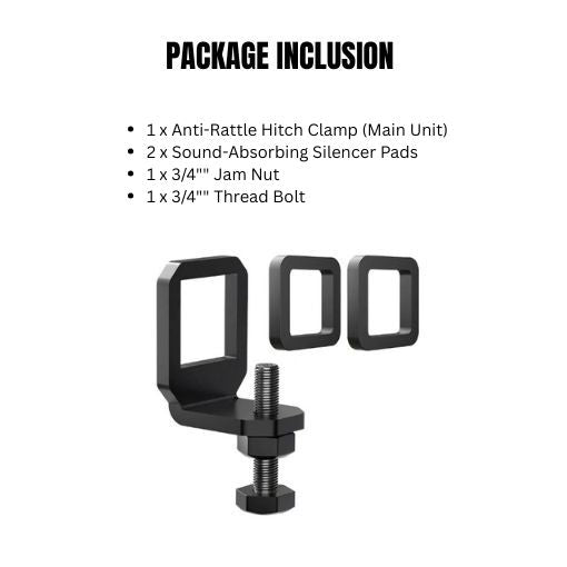 2-Inch Anti-Rattle Hitch Mount Tightener Clamp