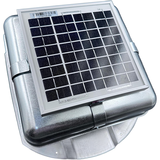Solar-powered Ventilation for Ribbed Conex Shipping Container