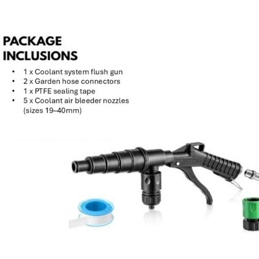 Air and Water Combo Coolant System Flushing Set