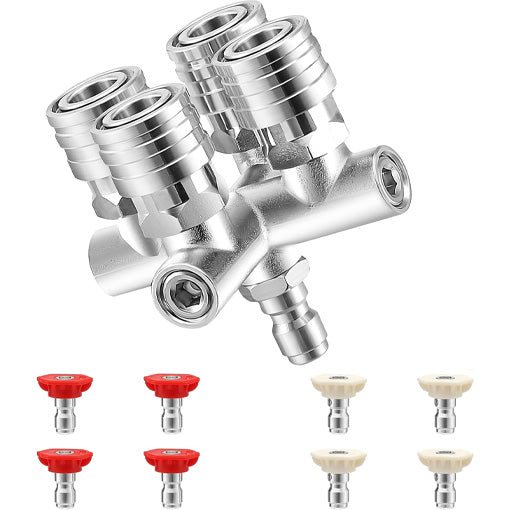 Quadruple Pressure Washer Nozzle Set
