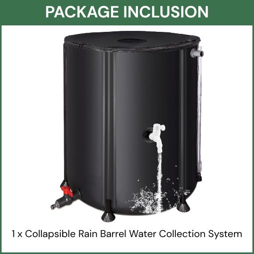 Collapsible Rain Barrel Water  Collection System