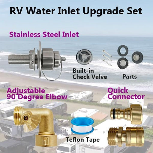 RV Water Inlet Upgrade & Replacement set