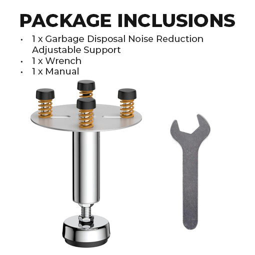 Garbage Disposal Noise Reduction Adjustable Support