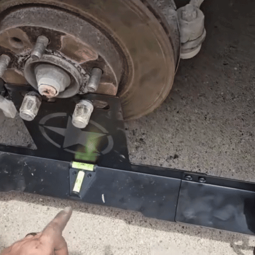 Toe Alignment Plate Kit with Digital Angle Gauge