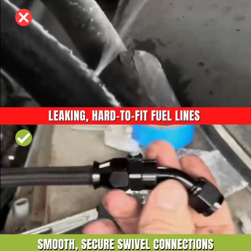 6AN Swivel Fuel Line Hose End Fitting Kit