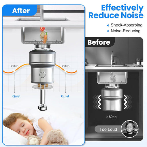 Garbage Disposal Noise Reduction Adjustable Support