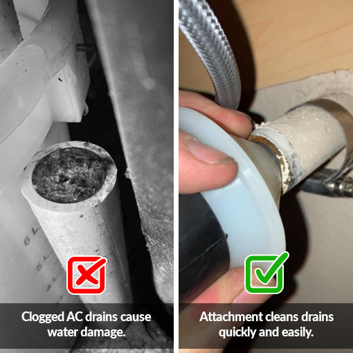 Wet Vac AC Drain Clearing Adapters