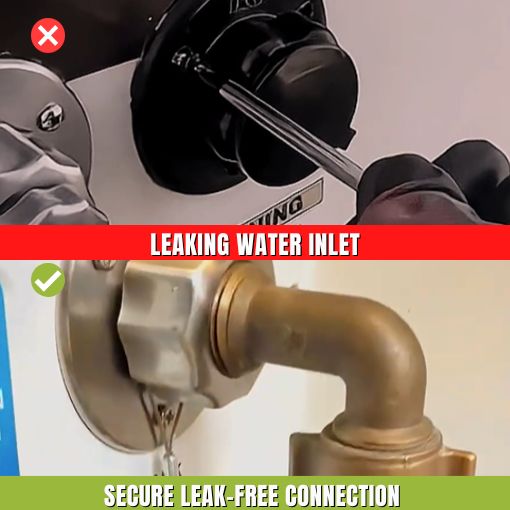 RV City Water Inlet Replacement with 90-Degree Elbow
