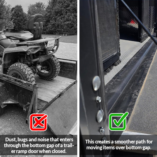 Trailer Ramp Door Gap Cover for Toy Haulers and Trailers