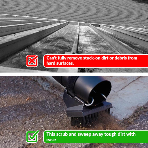 Universal Leaf Blower Brush Attachment