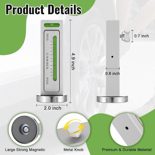 2-Pack Universal Camber Magnetic Gauge Tool