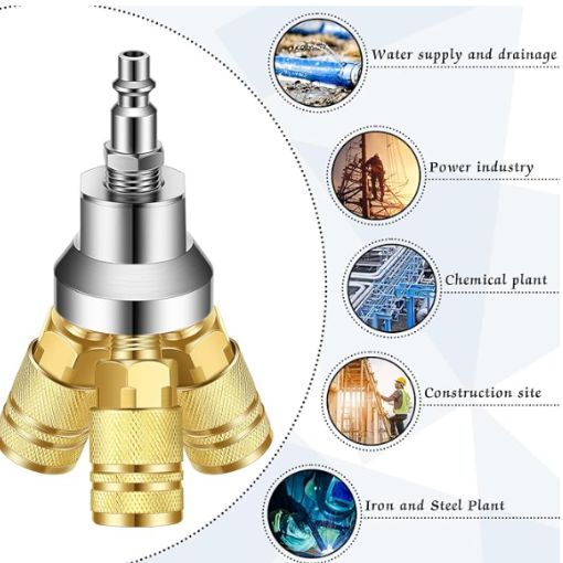 3-Way Round Air Manifold and Splitter
