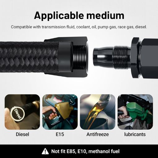 6AN Swivel Fuel Line Hose End Fitting Kit