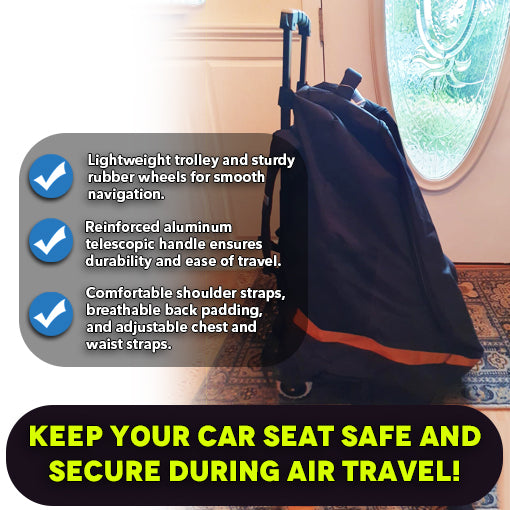 Car Seat Travel Bag with Wheels