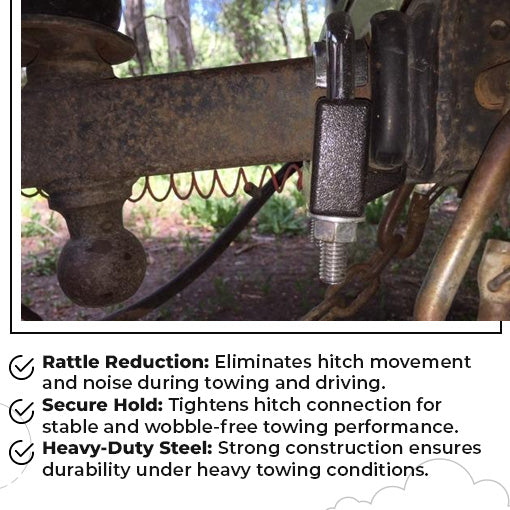 Tool-free Anti-Rattle Hitch Clamp