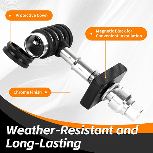 Anti-Rattle Quiet 5/8" Hitch Locking Pin Set