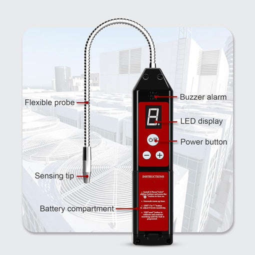 Refrigerant Leak Detector with LED Light