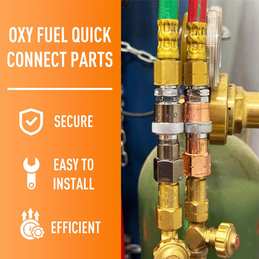 Oxy-Fuel Quick Connect Torch To Hose Coupler Set