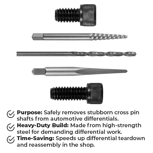 Cross Pin Bolt Shaft Extractor Kit