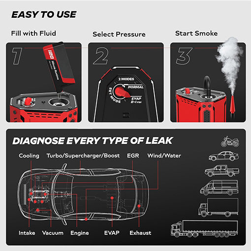 Automotive Smoke Machine EVAP Vacuum Leak Tester