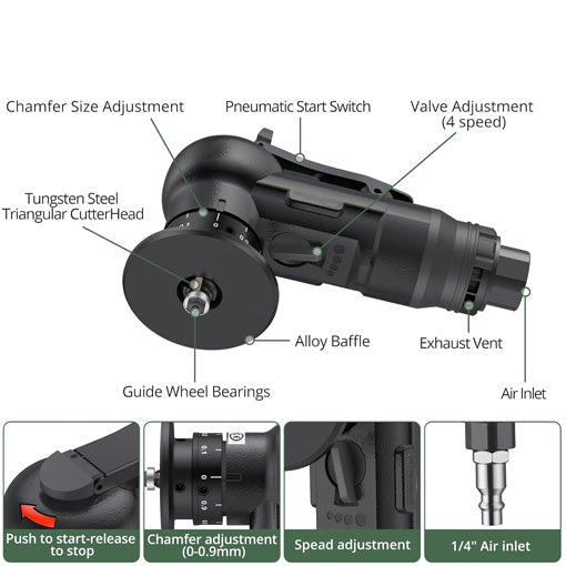 Mini Pneumatic Chamfering Machine