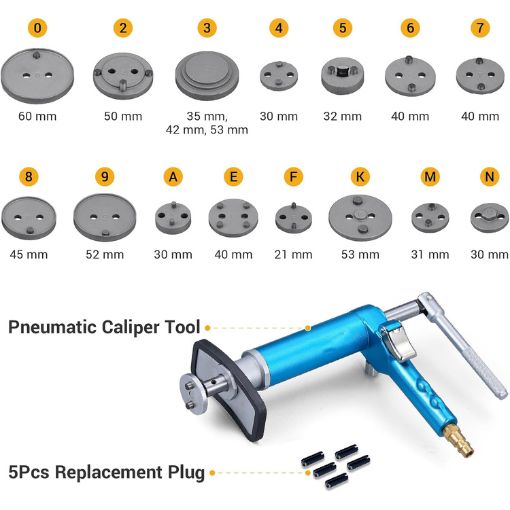 Pneumatic Brake Caliper Compression Tool