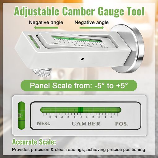2-Pack Universal Camber Magnetic Gauge Tool