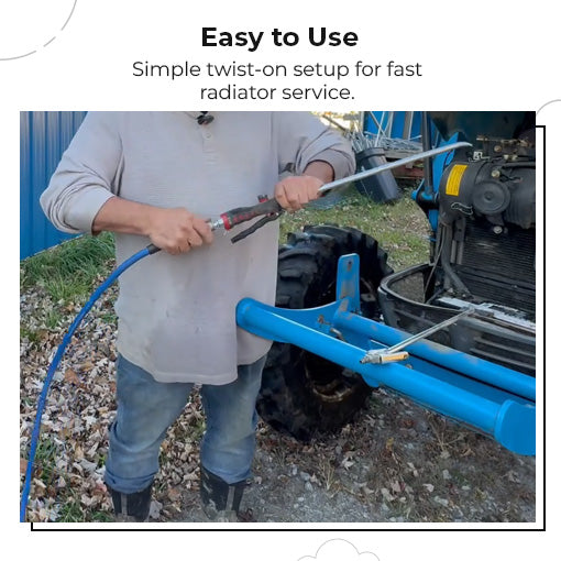 Radiator Water and Air Cleaning Wand