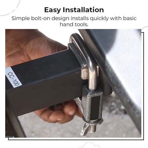 Tool-free Anti-Rattle Hitch Clamp