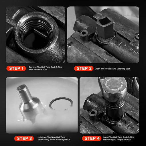 High-Pressure Oil Rail Ball Tube Repair Kit
