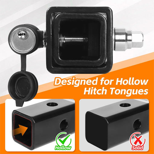 Anti-Rattle Quiet 5/8" Hitch Locking Pin Set