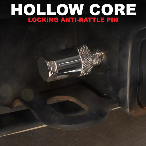 Anti-Rattle Hitch Hollow Core Locking Pin