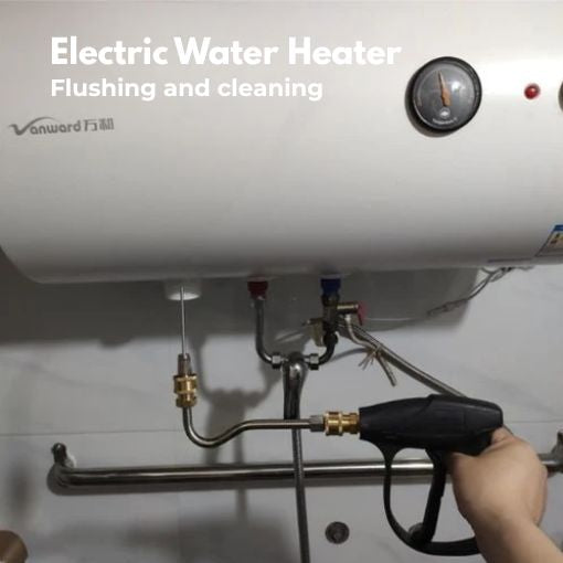Tank Water Heater Cleaning and Flushing Tool