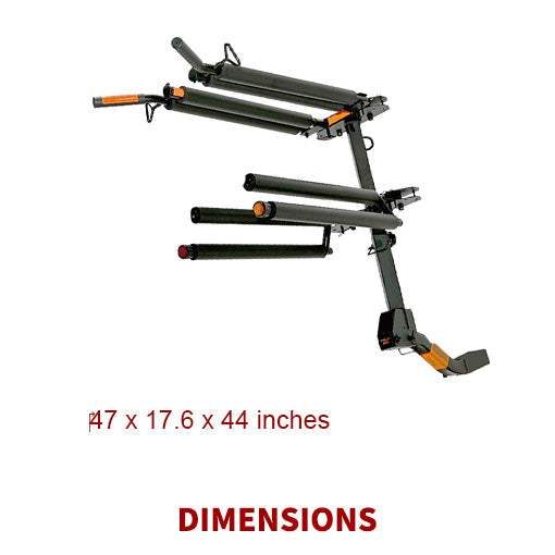 Vertical Hitch-Mounted Ski & Snowboard Rack