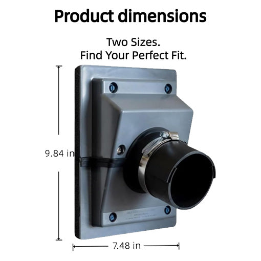 HVAC Wall Penetration Line Set Cover Kit
