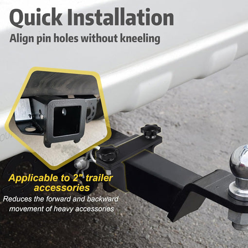 2" Hitch Pin Alignment Collar for Trailer Hitches