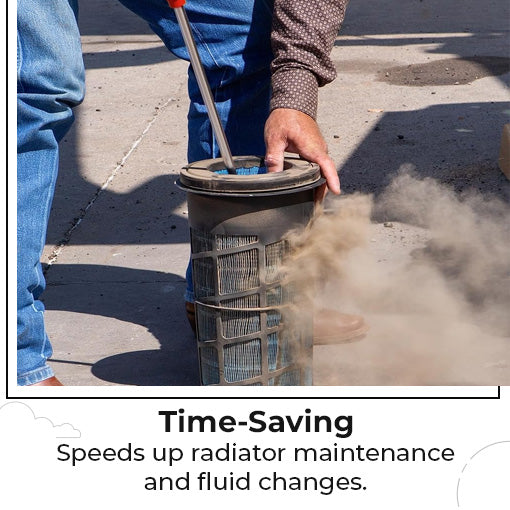 Radiator Water and Air Cleaning Wand