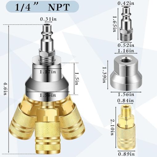 3-Way Round Air Manifold and Splitter