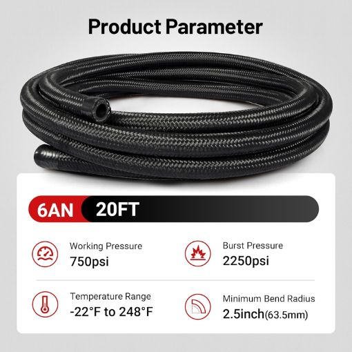 6AN Swivel Fuel Line Hose End Fitting Kit