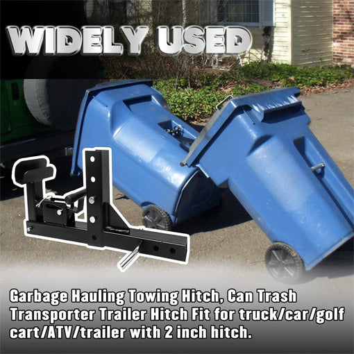 Adjustable Trash Can Transporter Hitch