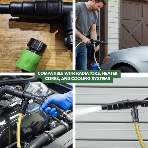 Air and Water Combo Coolant System Flushing Set