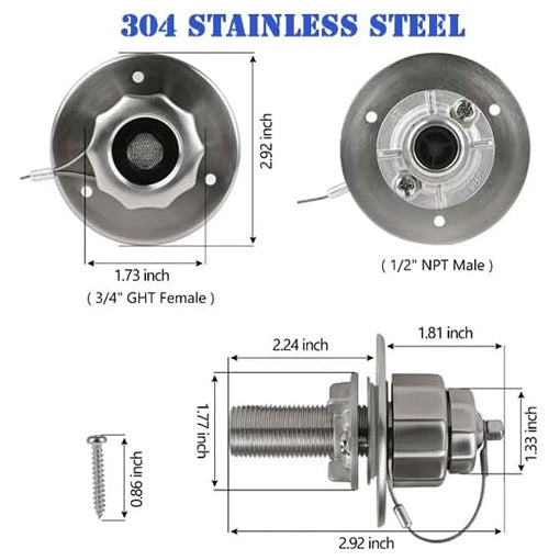 RV Water Inlet Upgrade & Replacement set